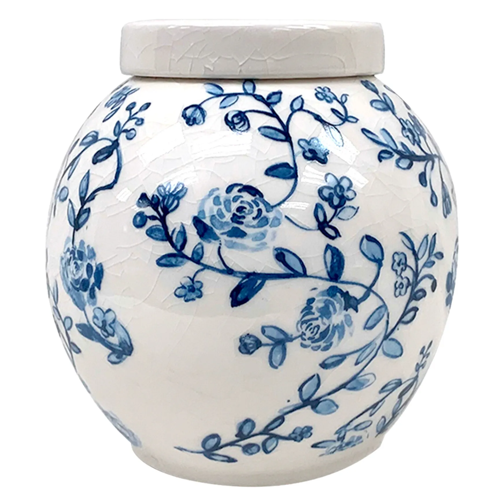 Exclusive Tracey Boyd Blue & White Floral Ceramic Jar, 6