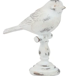 Exclusive Whitewash Bird Branch Figurine, 5