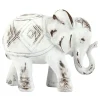 Exclusive Whitewashed Elephant Figurine, 7