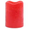 Exclusive 3X4 Led Wax Candle With 6 Hour Timer Red