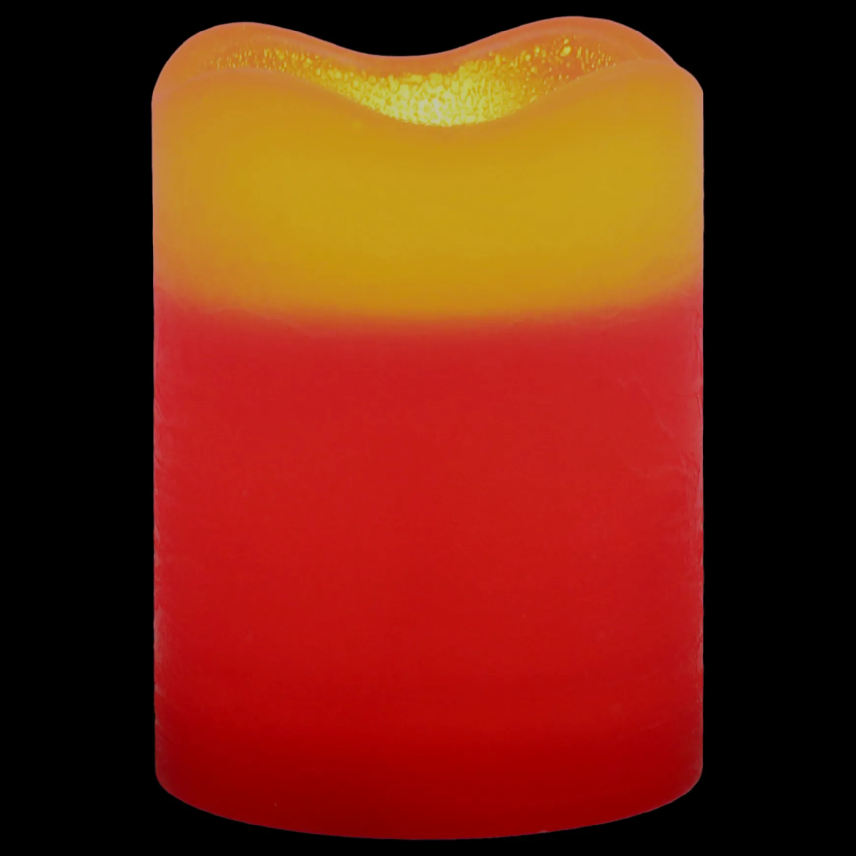 Exclusive 3X4 Led Wax Candle With 6 Hour Timer Red