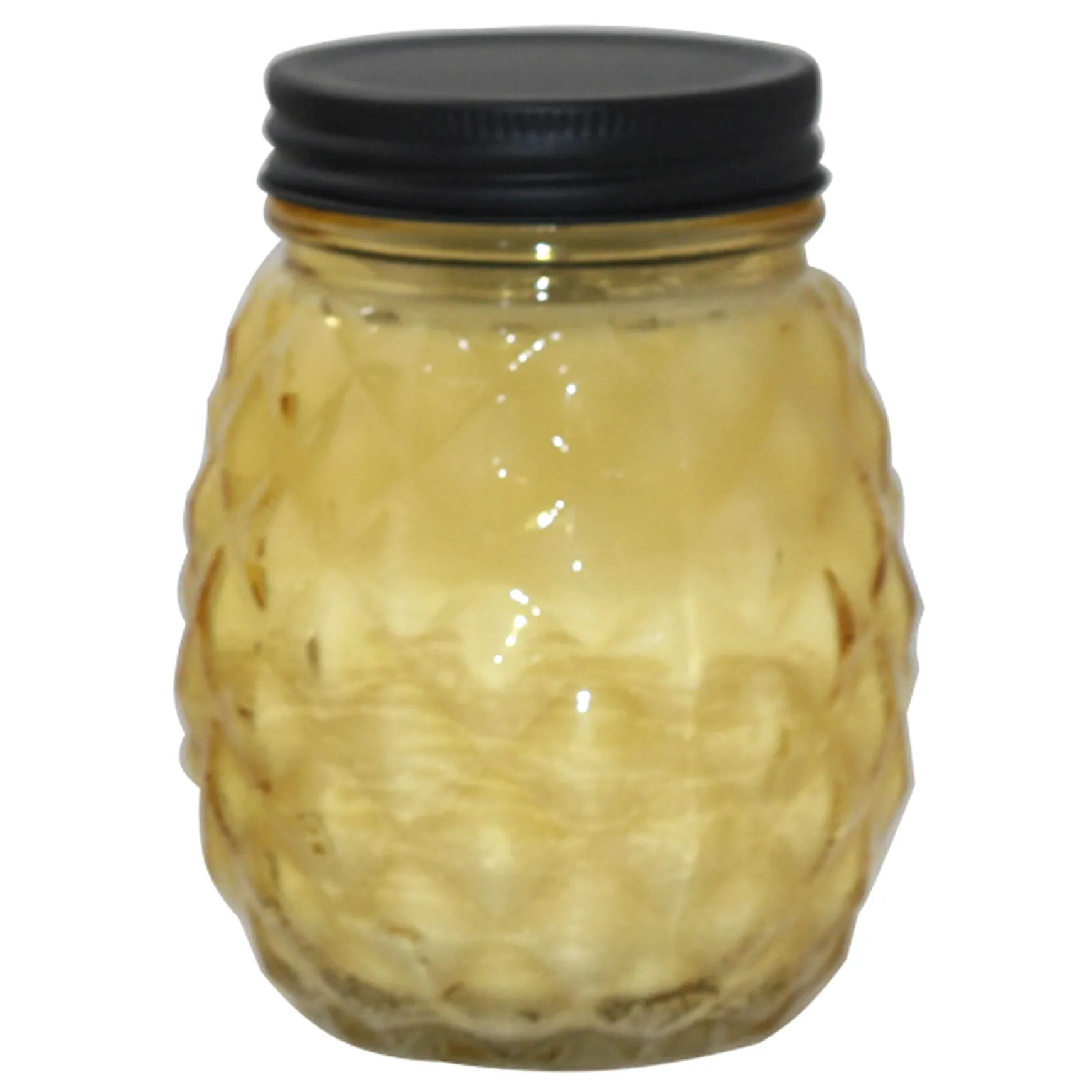 Exclusive Yellow Glass Pineapple Citronella Candle