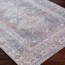 Exquisite Gifts (B786) Honeybloom Multi-Colored Medallion Washable Area Rug, 5 7