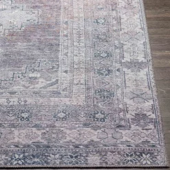Exquisite Gifts (B786) Honeybloom Multi-Colored Medallion Washable Area Rug, 5 7