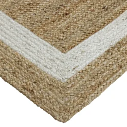 Exquisite Gifts (B728) Kinsey Natural Border Area Rug, 8 10