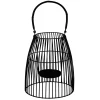 Exquisite Gifts Black Wire Lantern With Handle, 8