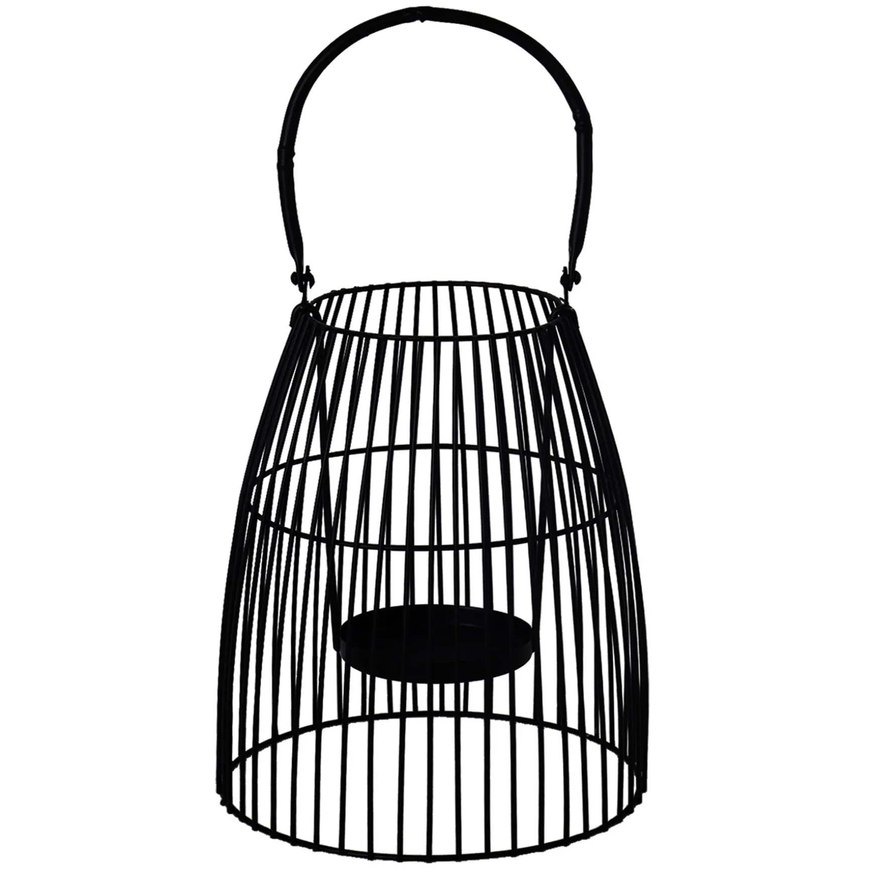 Exquisite Gifts Black Wire Lantern With Handle, 8