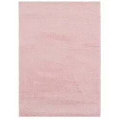 Exquisite Gifts (C177) Parma Blush Shag Area Rug, 8 10