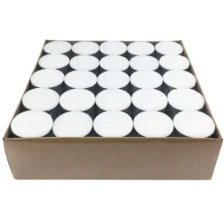 Exquisite Gifts 100-Count White Unscented Tealight Candles