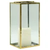 Exquisite Gifts Gold Led Candle Lantern, 10