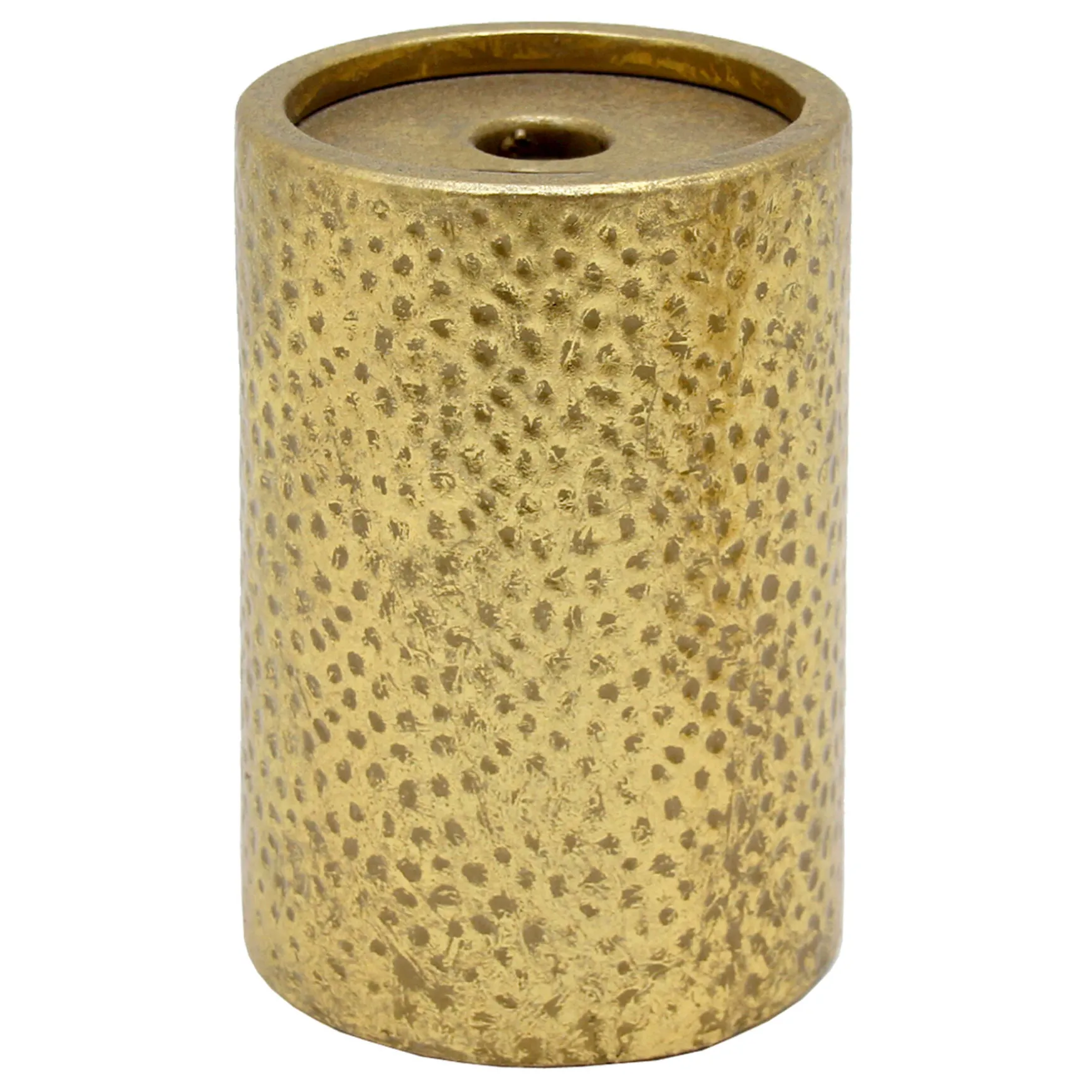 Exquisite Gifts Gold Pillar Candle Holder, 6