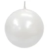 Exquisite Gifts Pear White Unscented Sphere Candle, 3