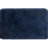 Exquisite Gifts Pearl Plush Navy Memory Foam Rug 21X34
