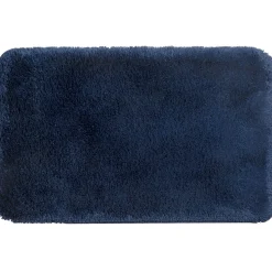 Exquisite Gifts Pearl Plush Navy Memory Foam Rug 21X34
