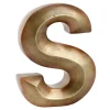 Exquisite Gifts Tracey Boyd 6 Gold Monogram Decor, S