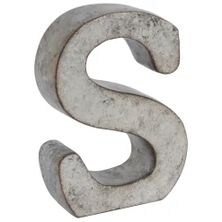 Featured 6 Galvanized Metal Letter, S