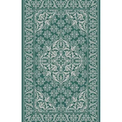 Featured (D373) Traditional Medallion & Border Design Runner, 2 7