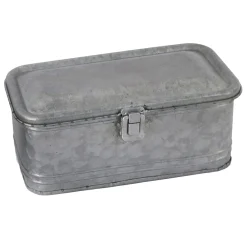 Featured Galvanized Metal Box Decor, 10 5