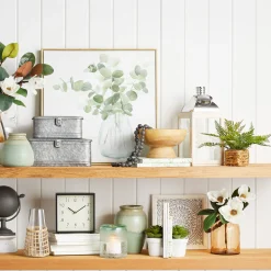 Featured Galvanized Metal Box Decor, 10 5