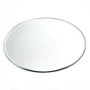 Featured Glass Round Beveled Edge Mirror Candle Plate, 12