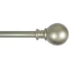 Featured Gunner Ball 28 -48 Adjustable 5/8 Diameter Curtain Rod, Nickel Finish