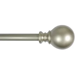 Featured Gunner Ball 28 -48 Adjustable 5/8 Diameter Curtain Rod, Nickel Finish
