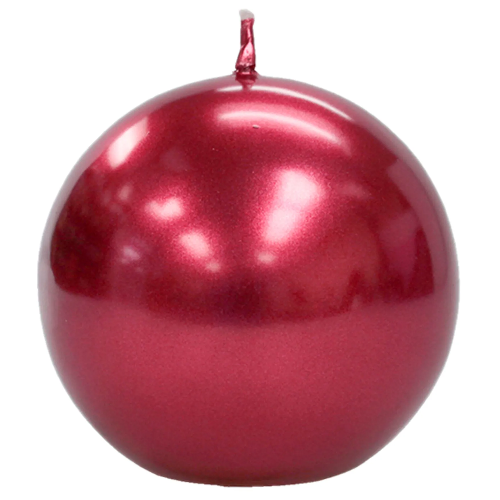 Featured 6-Pack Metallic Red Unscented Overdip Candles