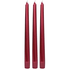 Featured 6-Pack Metallic Red Unscented Overdip Candles