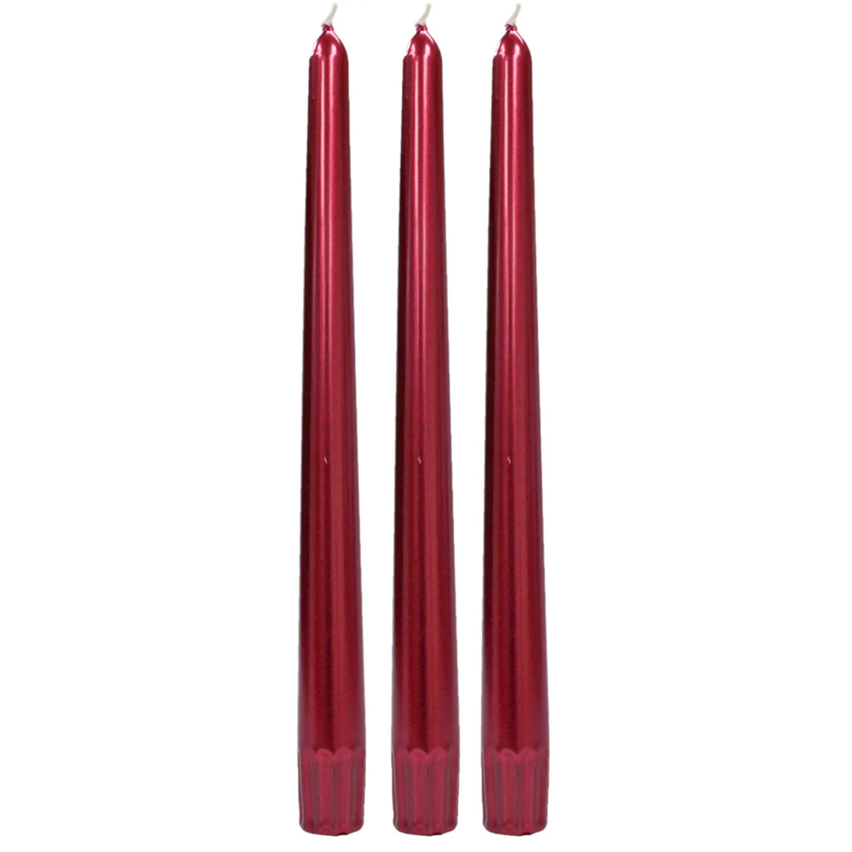 Featured 6-Pack Metallic Red Unscented Overdip Candles