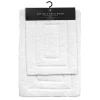 Featured 2-Piece Mila White Track Cotton Bath Rug Set