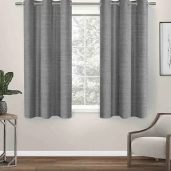 Featured Whitake Black Pearl Rod Pocket Light Filtering Curtain Panel, 63