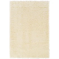 Flash Sale (C152) Solid Ivory Shag Accent Rug, 3 5
