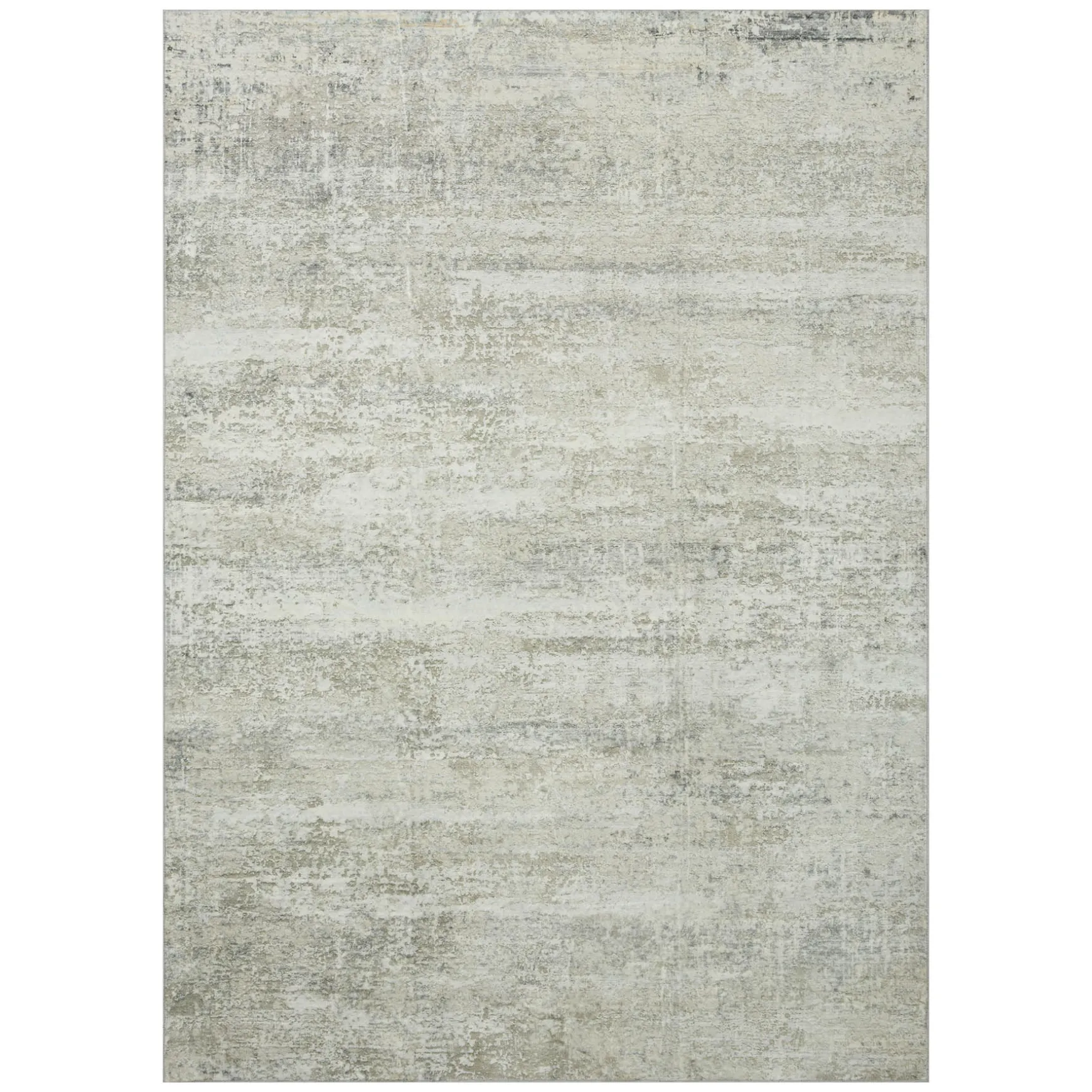 Flash Sale (D575) Freya Grey Modern Washable Area Rug, 5 7