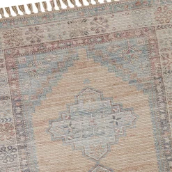 Flash Sale (E336) Honeybloom Vintage Medallion Fringe Outdoor Area Rug, 5 7