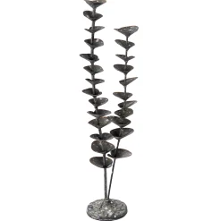 Flash Sale Grey Metal Plant Sculpture, 20