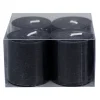 Flash Sale 4-Pack Black Unscented Votive Candles, 4