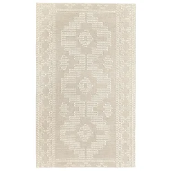 Low Price (B669) Goa Ivory Tribal Handmade Accent Rug, 3 5