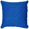Low Price Blue Knitted Throw Pillow, 18