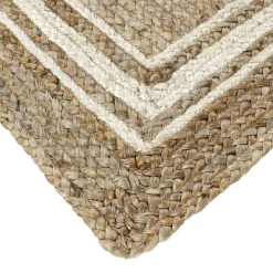 Low Price Braided Border Natural & Ivory Jute Accent Rug, 27 45