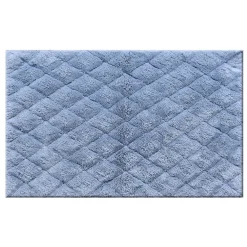 Low Price Burfi Diamond Bath Rug Blue 21X34