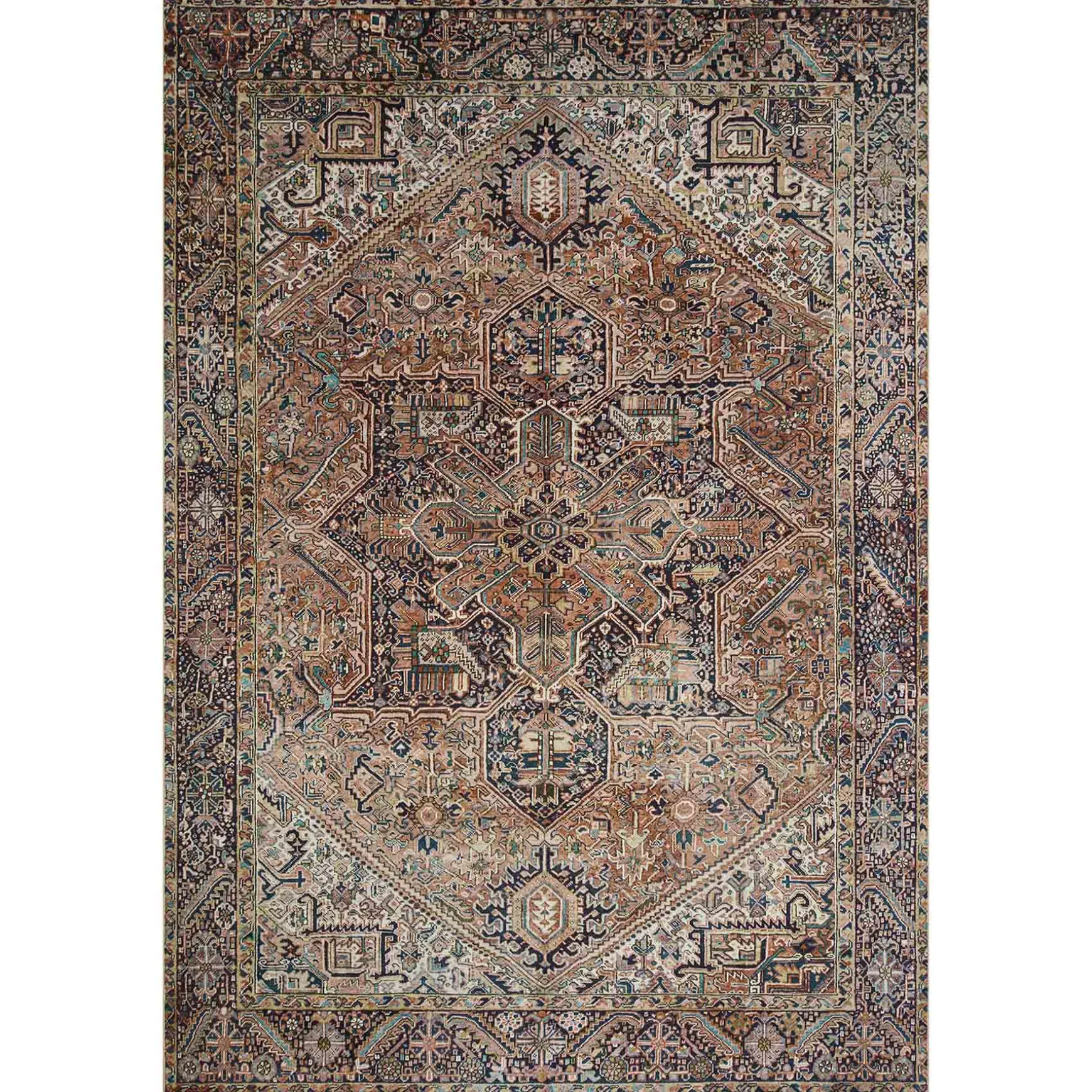 Low Price (D574) Freya Red Medallion Washable Area Rug, 5 7