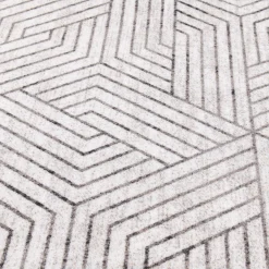 Low Price (D584) Venus Grey Geometric Accent Rug, 2 4