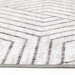 Low Price (D584) Venus Grey Geometric Accent Rug, 2 4