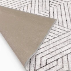 Low Price (D584) Venus Grey Geometric Accent Rug, 2 4