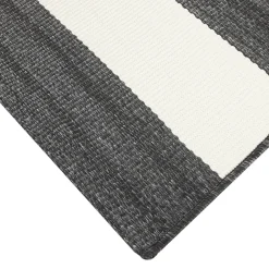Low Price (E323) Asbury Black & White Striped Indoor & Outdoor Area Rug, 5 7