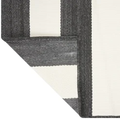 Low Price (E323) Asbury Black & White Striped Indoor & Outdoor Area Rug, 5 7