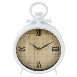 Low Price Grace Mitchell White Metal Table Clock, 10
