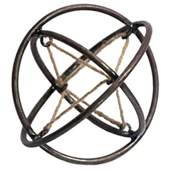 Low Price Metal Rustic Cutout Jute Ball, 6