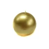 Low Price Metallic Gold Unscented Sphere Candle, 3