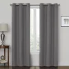 Low Price Rockwell Grey Blackout Grommet Curtain Panel, 84